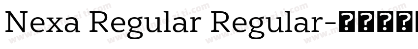 Nexa Regular Regular字体转换